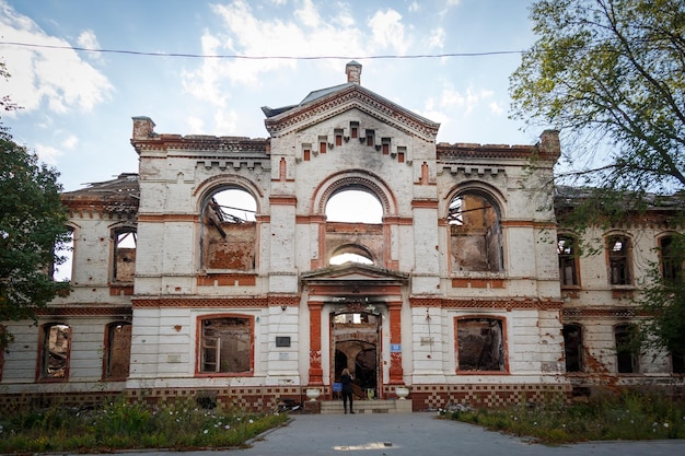 Izium, Kharkiv region, Ukraine - 09.22.2022 Destruction of Izium. Russia Ukraine war