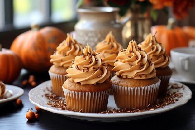 JackOLantern Pumpkin Spice Cupcakes