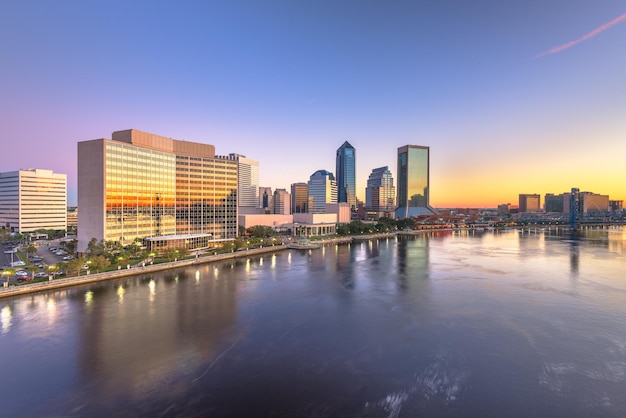 Photo jacksonville florida usa downtown city skyline