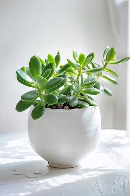 Jade plant in a pot