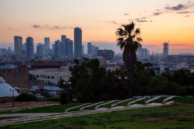 Jaffa Tel AvivYafo Israel Cityscape Sunrise