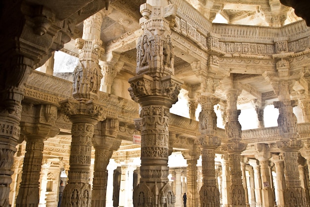 Jain Marble temple in Ranakpur, Rajasthan, India