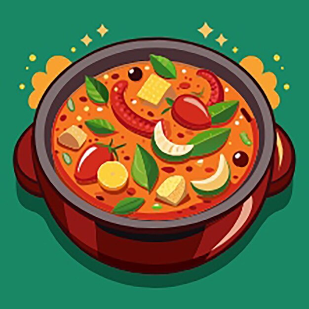 Jambalaya food vector illustration