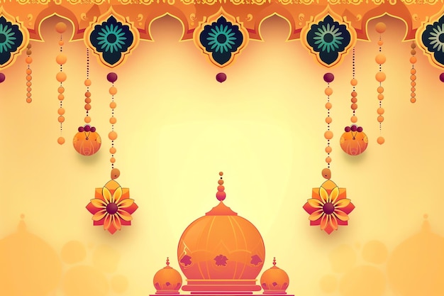 Janmashtami Matki indian illustration background