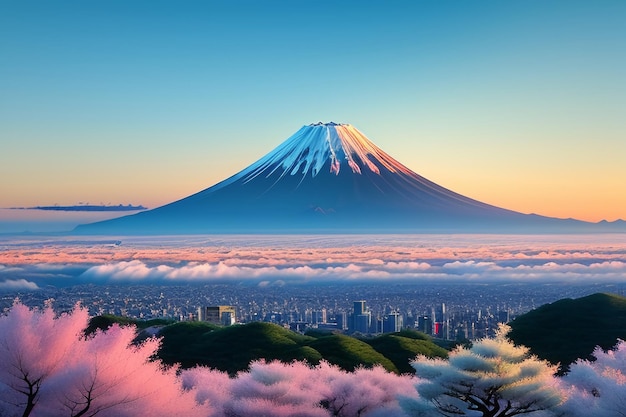 Japan National Symbol Sightseeing mount fuji Representative Landmark Beautiful Mountain