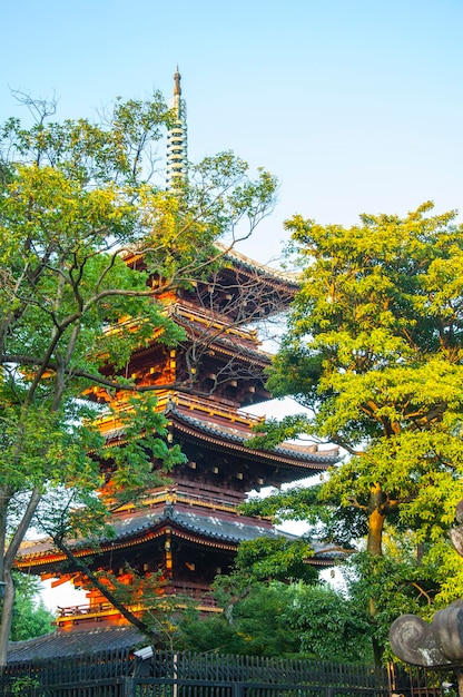 Japan Tokyo Ueno Toshogu famous landmark Kaneiji Temple fivestory pagoda