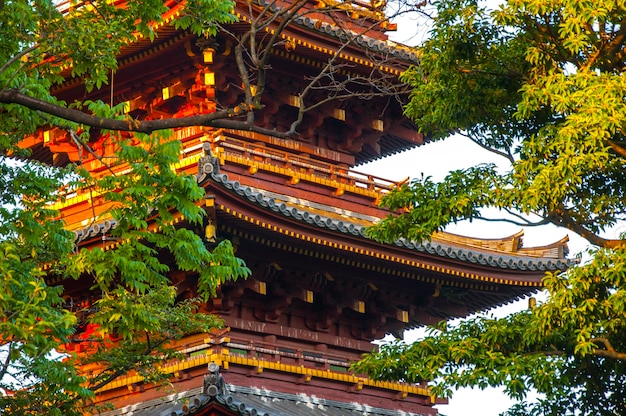 Japan Tokyo Ueno Toshogu famous landmark Kaneiji Temple fivestory pagoda