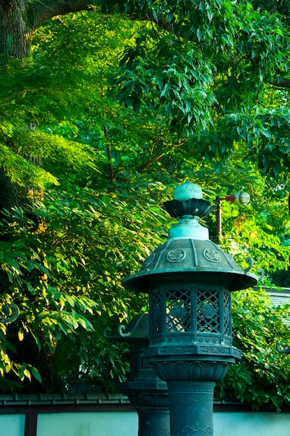 Japan Tokyo Ueno Toshogu historic building copper lanterns