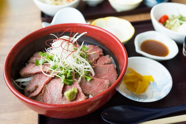 Japanese beef rice bowl