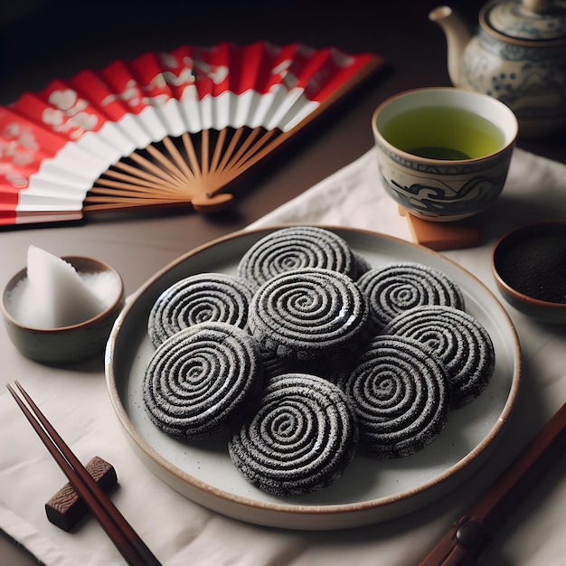 Japanese Black Sesame Cookies