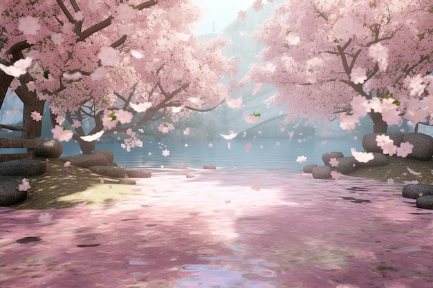 Japanese Cherry Blossom Serenity