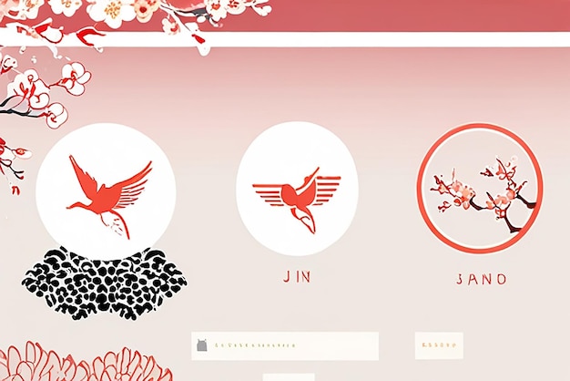 Photo japanese culture inspired design elements