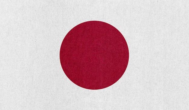 Japanese Flag of Japan texturized background