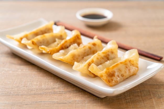 Japanese gyoza or dumplings snack 