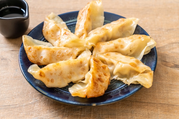 Japanese gyoza or dumplings snack 