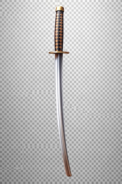 Photo japanese katana sword isolated on transparent background