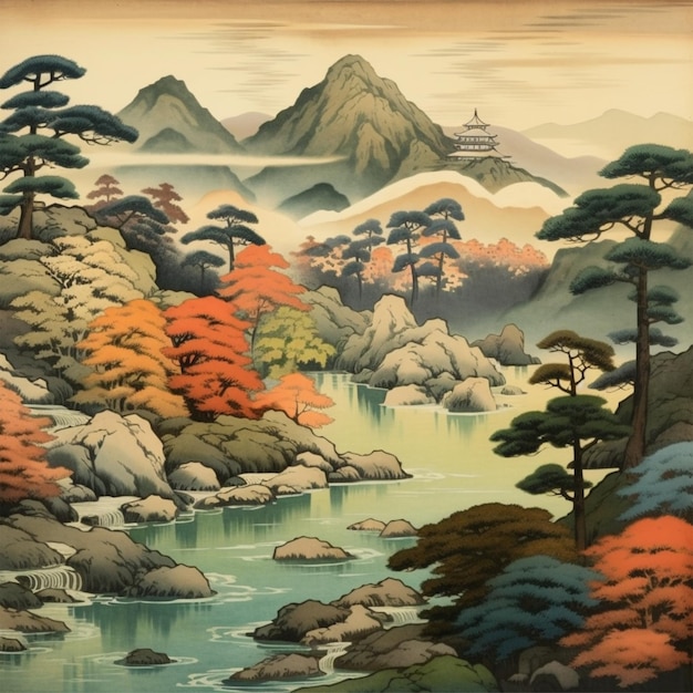 Japanese mountain landscapes 11