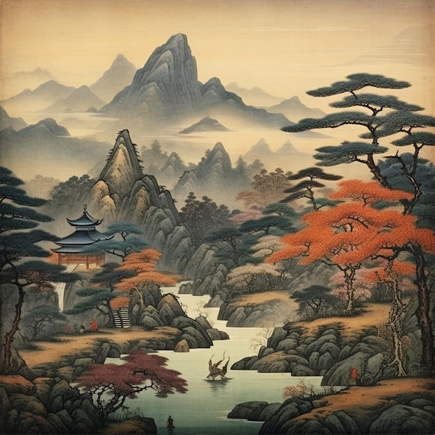 Japanese mountain landscapes 21