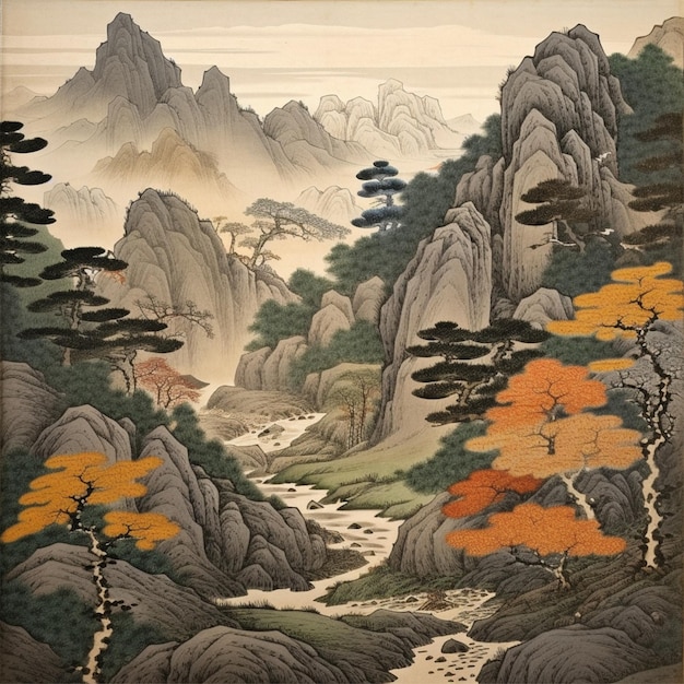 Japanese mountain landscapes 33