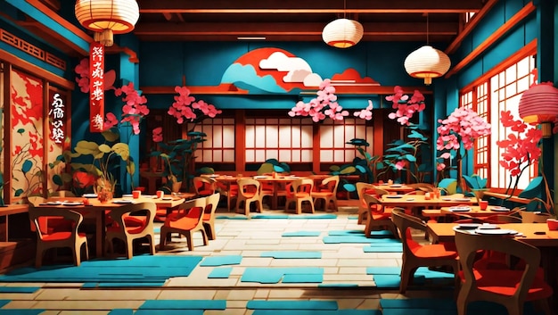 Japanese restaurant Vector