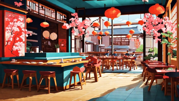 Japanese restaurant Vector