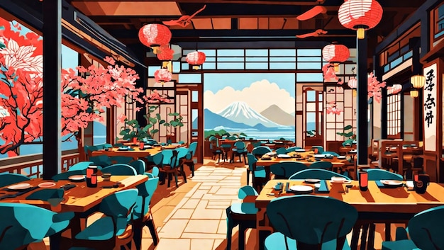 Japanese restaurant Vector