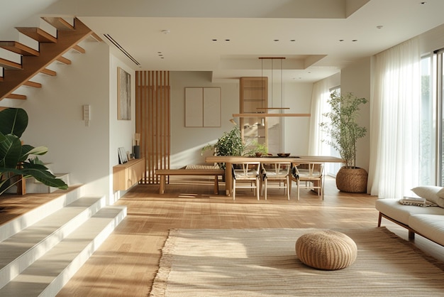 A japanese standard apartment furniture