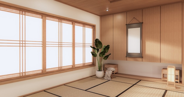 Japanese style room interior design