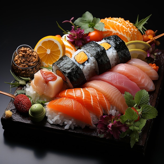 Japanese Sushi Delights in Detail