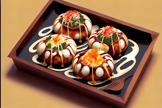 Japanese Takoyaki food