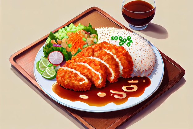 Japanese Tonkatsu food