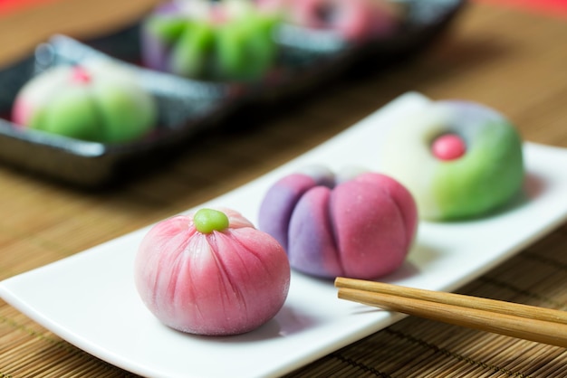 Japanese traditional confectionery wagashi