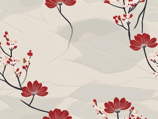 Photo japanese traditional patterns cherry blossom background