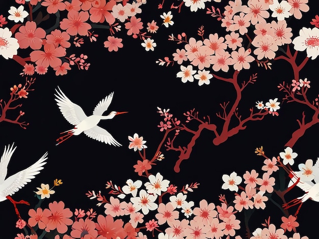 JapaneseInspired Minimalist Design Friendship Theme Cherry Blossoms