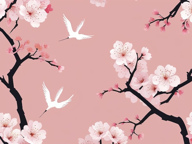 JapaneseInspired Minimalist Design Friendship Theme Cherry Blossoms