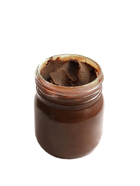 Jar of chocolate cream