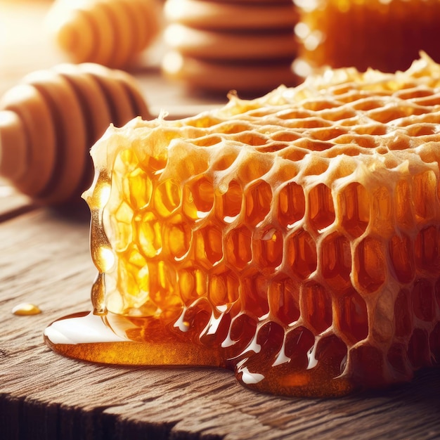 jar of honey dipper honey background