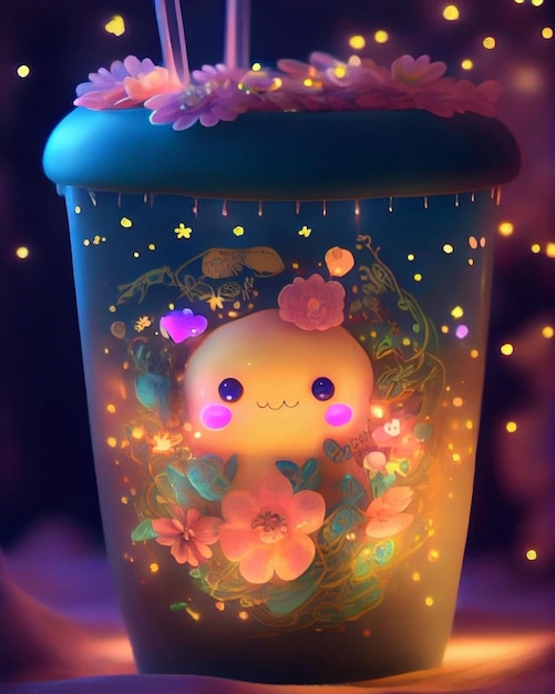 A jar with a flower in it that says'i'm a little bit old '