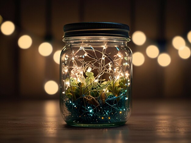 a jar with a spider web inside of it that says quot sprouts quot