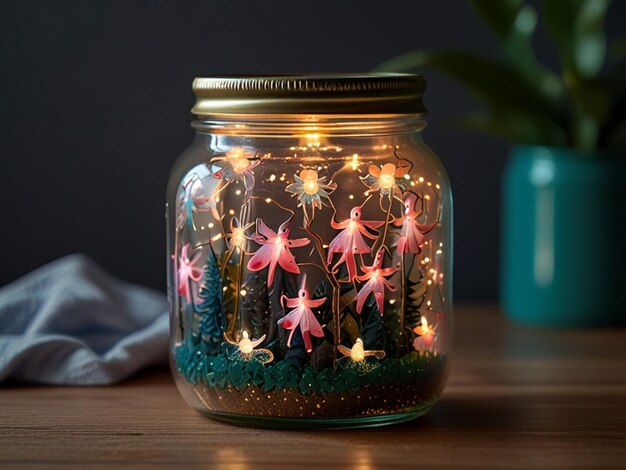 a jar with starfish on it has a starfish on it