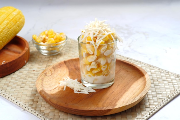 jasuke or Jagung Susu Keju is A popular sweet and creamy snacks from West Java.