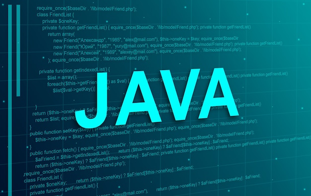 Java programming code abstract technology background