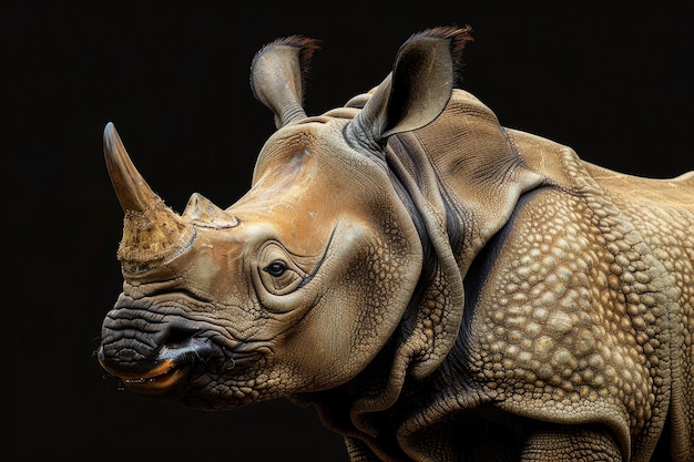 Javan Rhino Critically Endangered Species on Red List