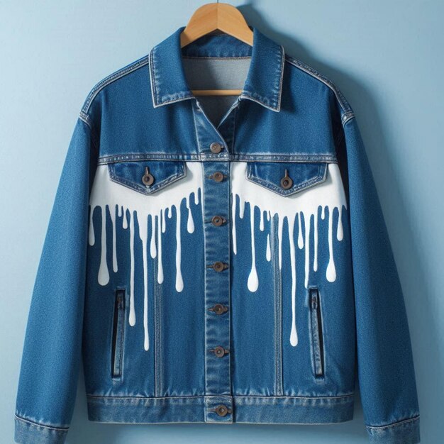 Photo jean jacket mockup