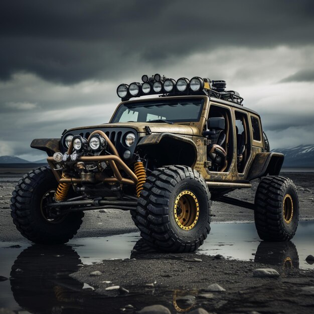 jeep off road vehicle with high performance and high horsepower