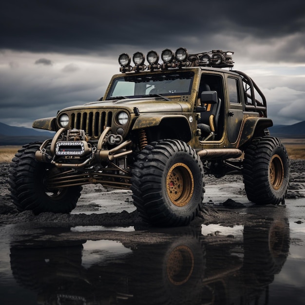 jeep off road vehicle with high performance and high horsepower