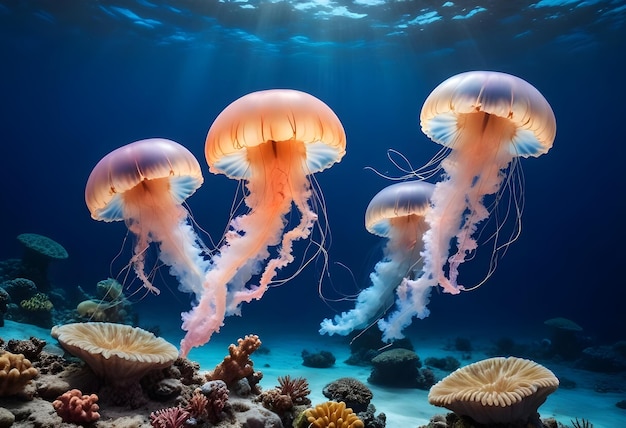 jellyfish swimming