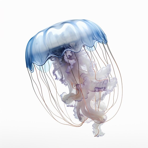 Photo jellyfish on white background