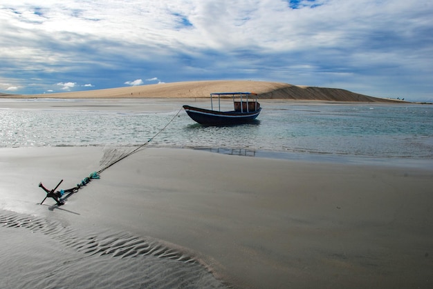 Jericoacoara is a virgin beach hidden behind the dunes of the west coast of Jijoca de Jericoacoara, CearÃ¡, Brazil