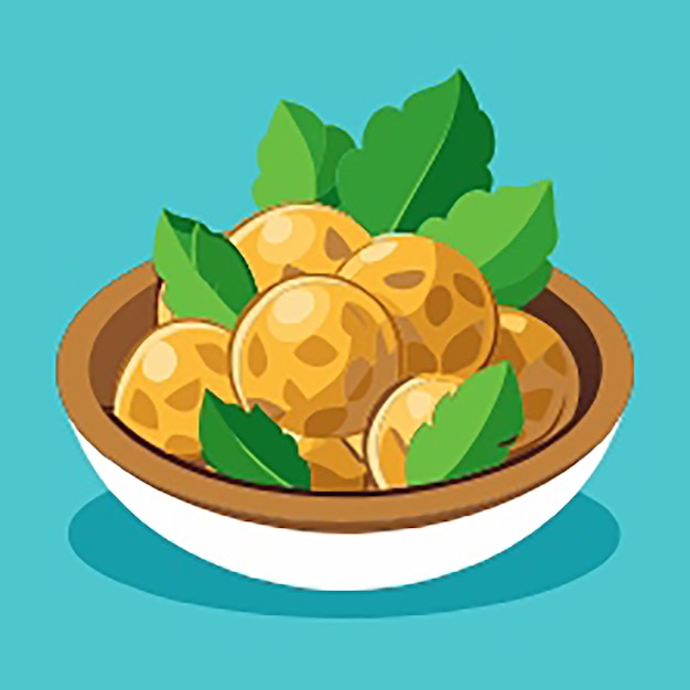 Jerusalem artichoke food vector illustration